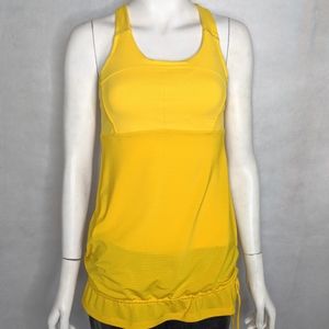 Athleta Tank Top XS Yellow Workout Yoga Running